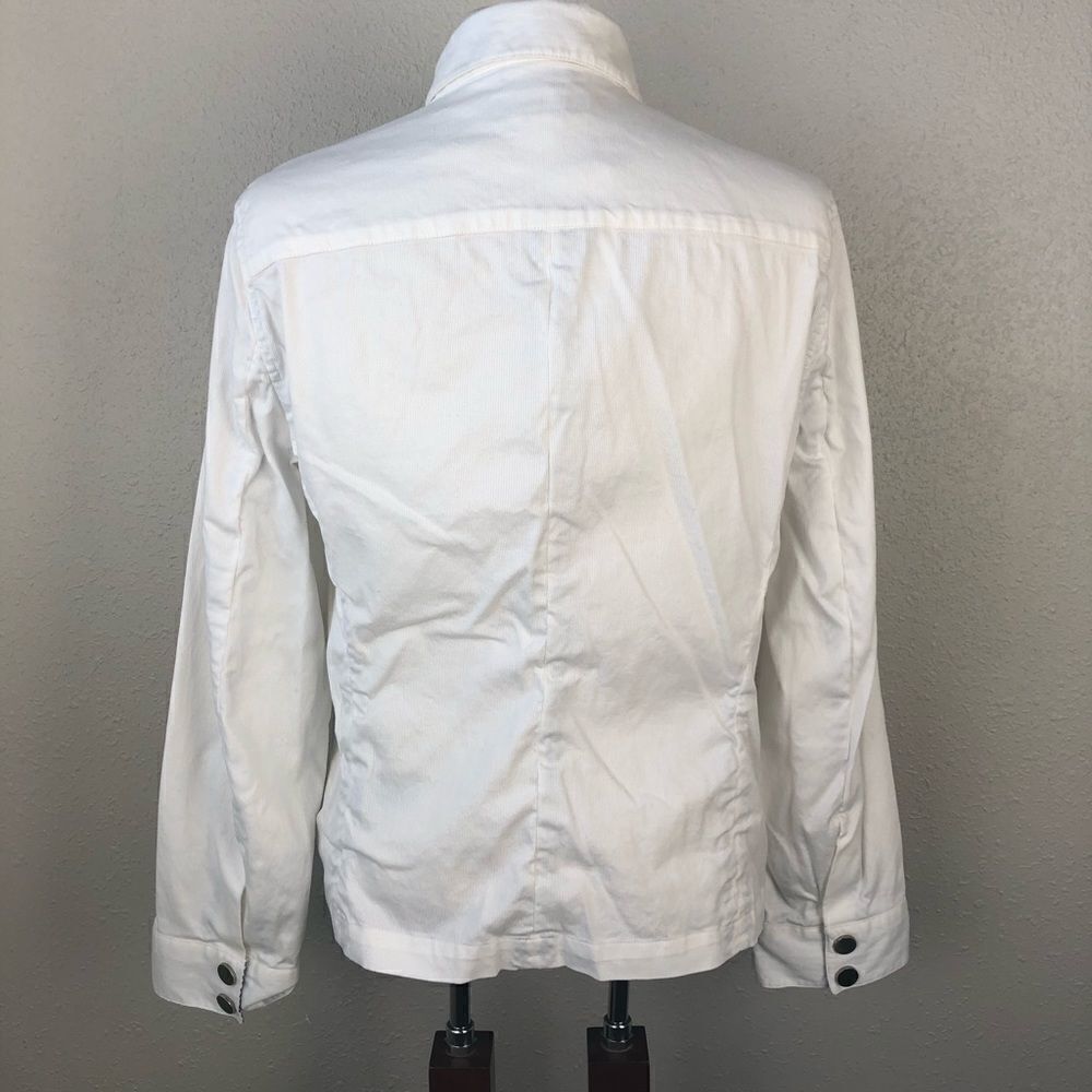 NWT Evan Picone White Button Down Jacket Size 10 … - image 5